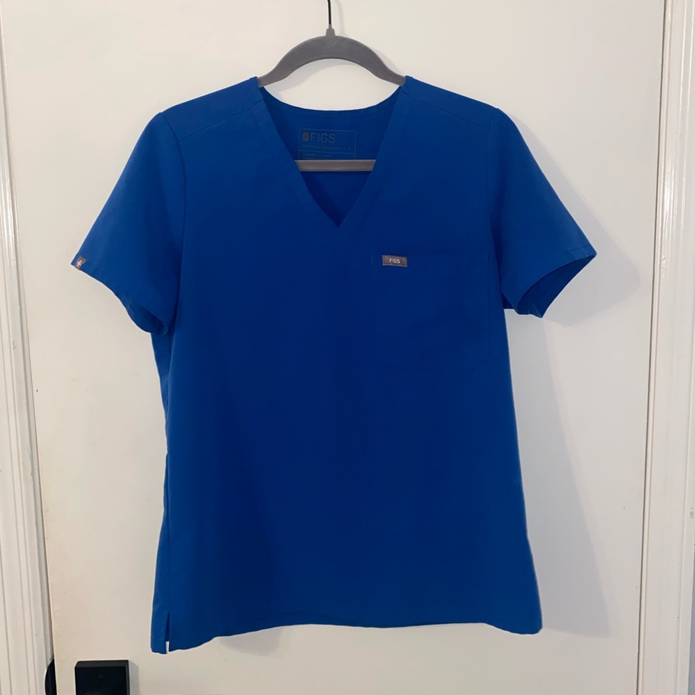 Royal Blue Figs Caterina One Pocket Top